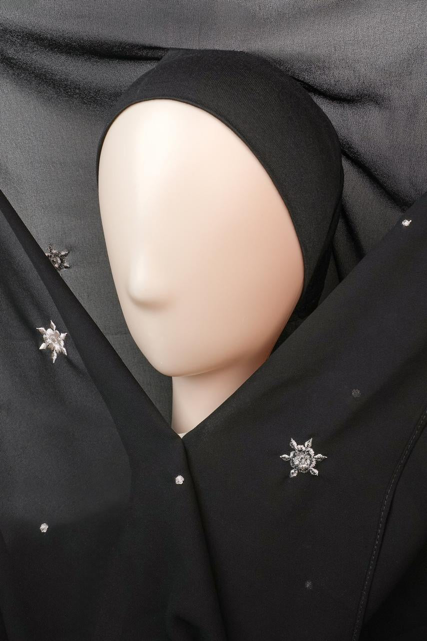 Instant Embroidered Georgette Hijab