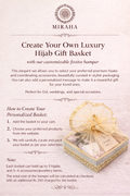 Customizable Hijab Gift Basket Packaging