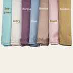 Embroidered Muna Satin Hijab