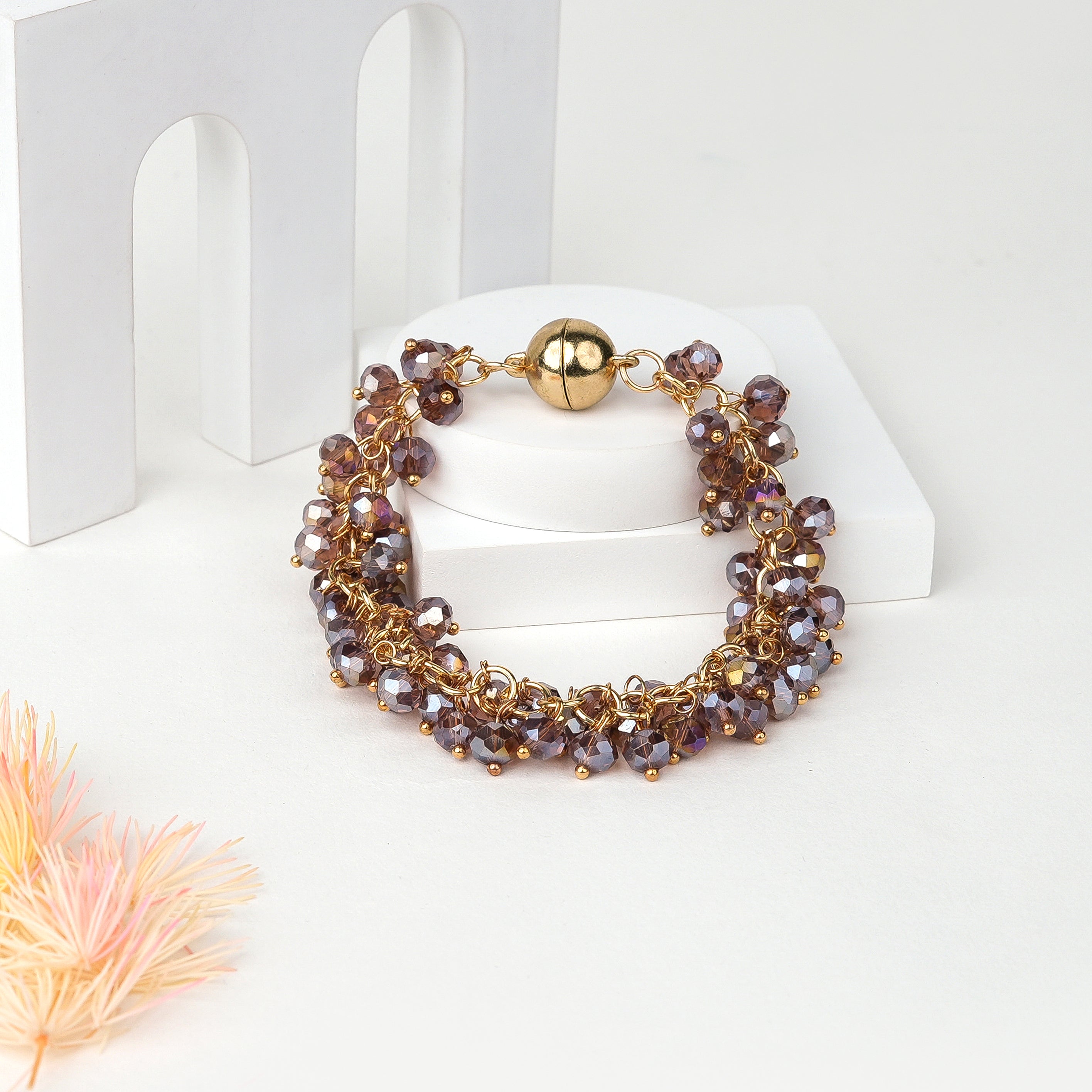 Gold Magnetic Lock Bracelet