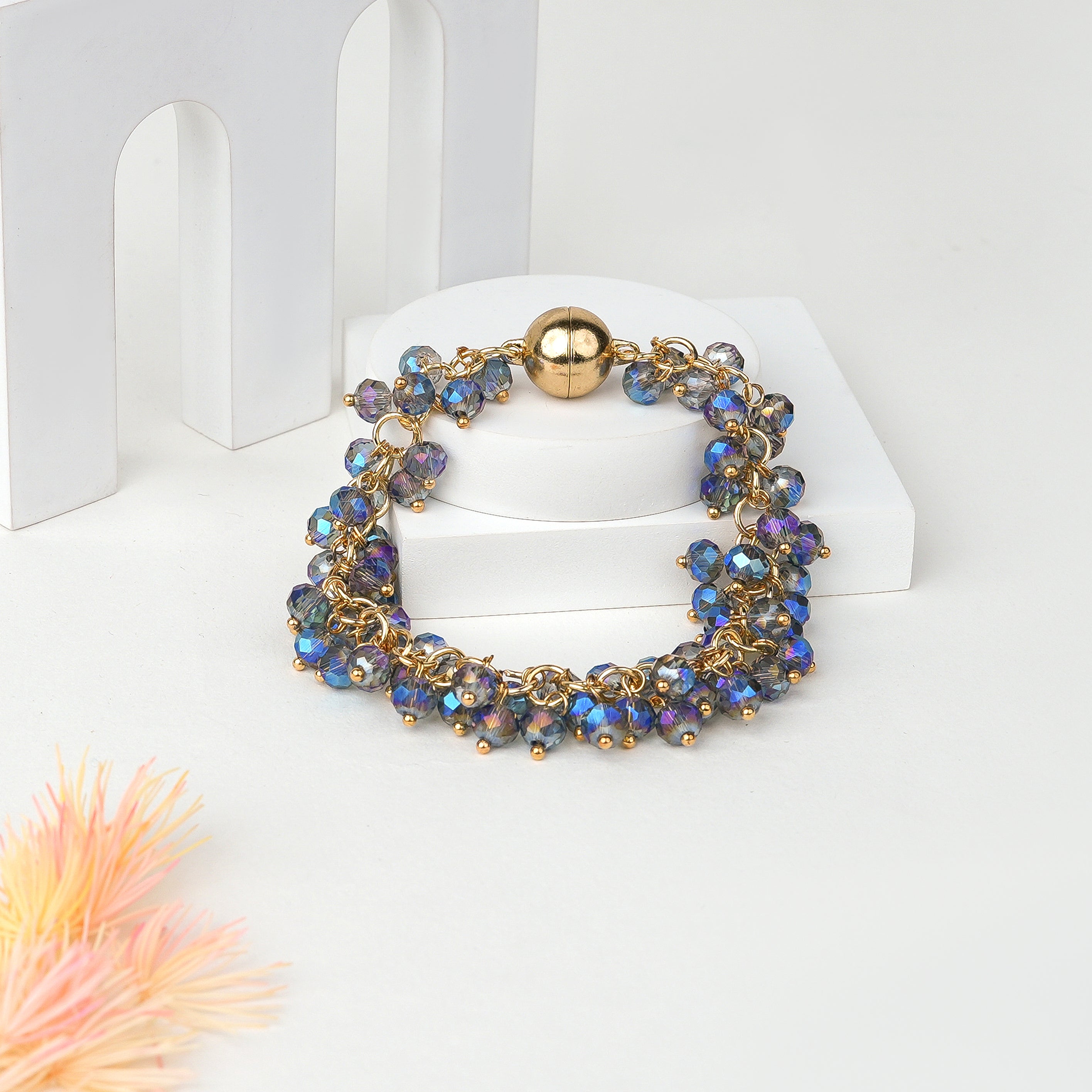 Gold Magnetic Lock Bracelet