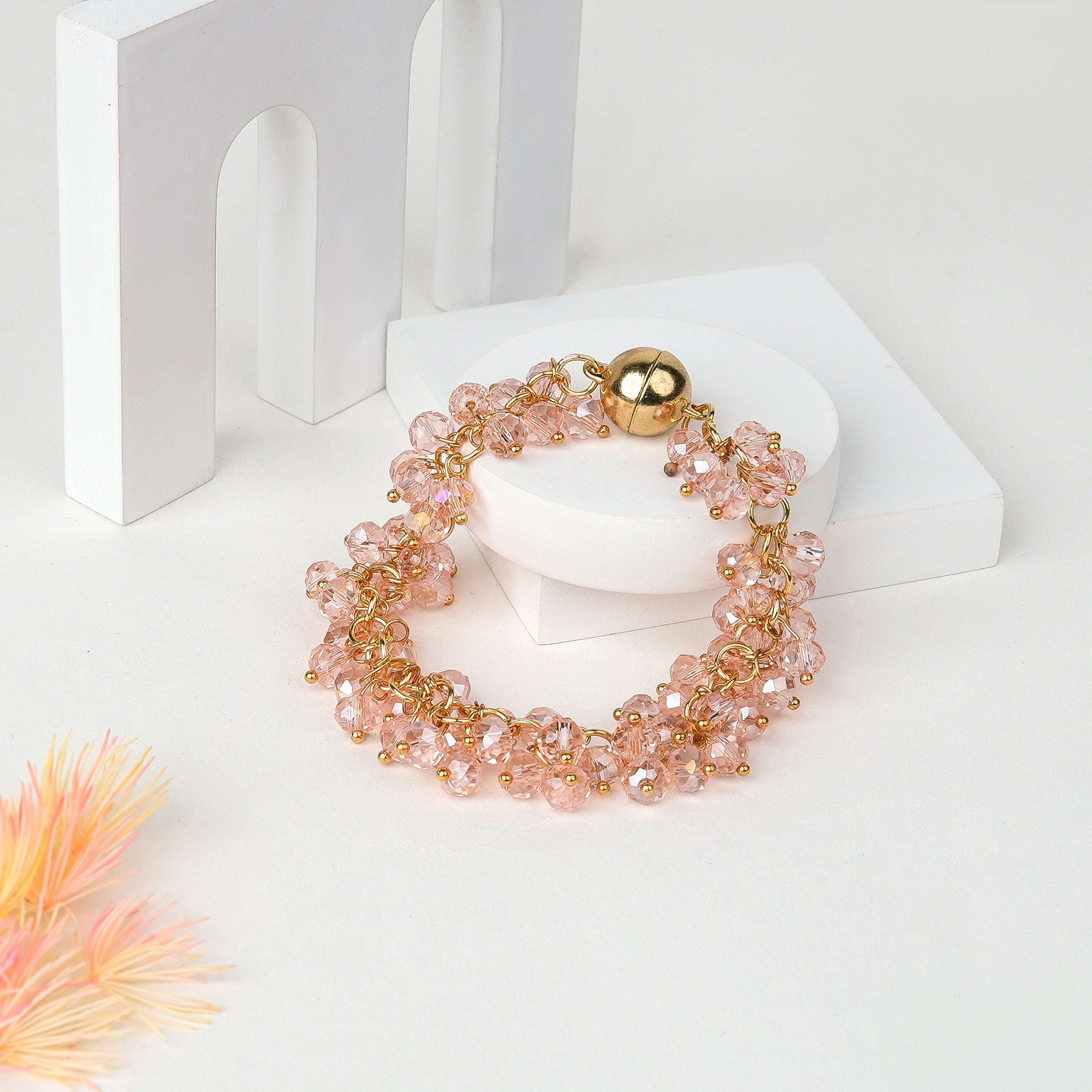 Gold Magnetic Lock Bracelet