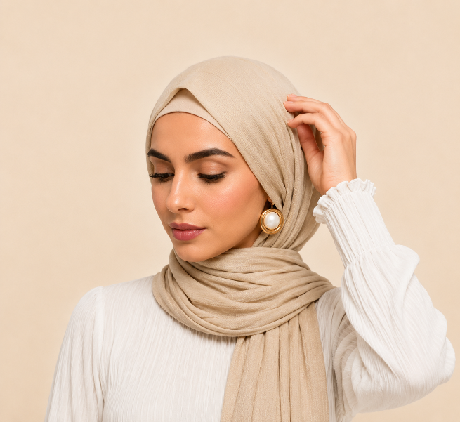 Bamboo Jersey Hijab