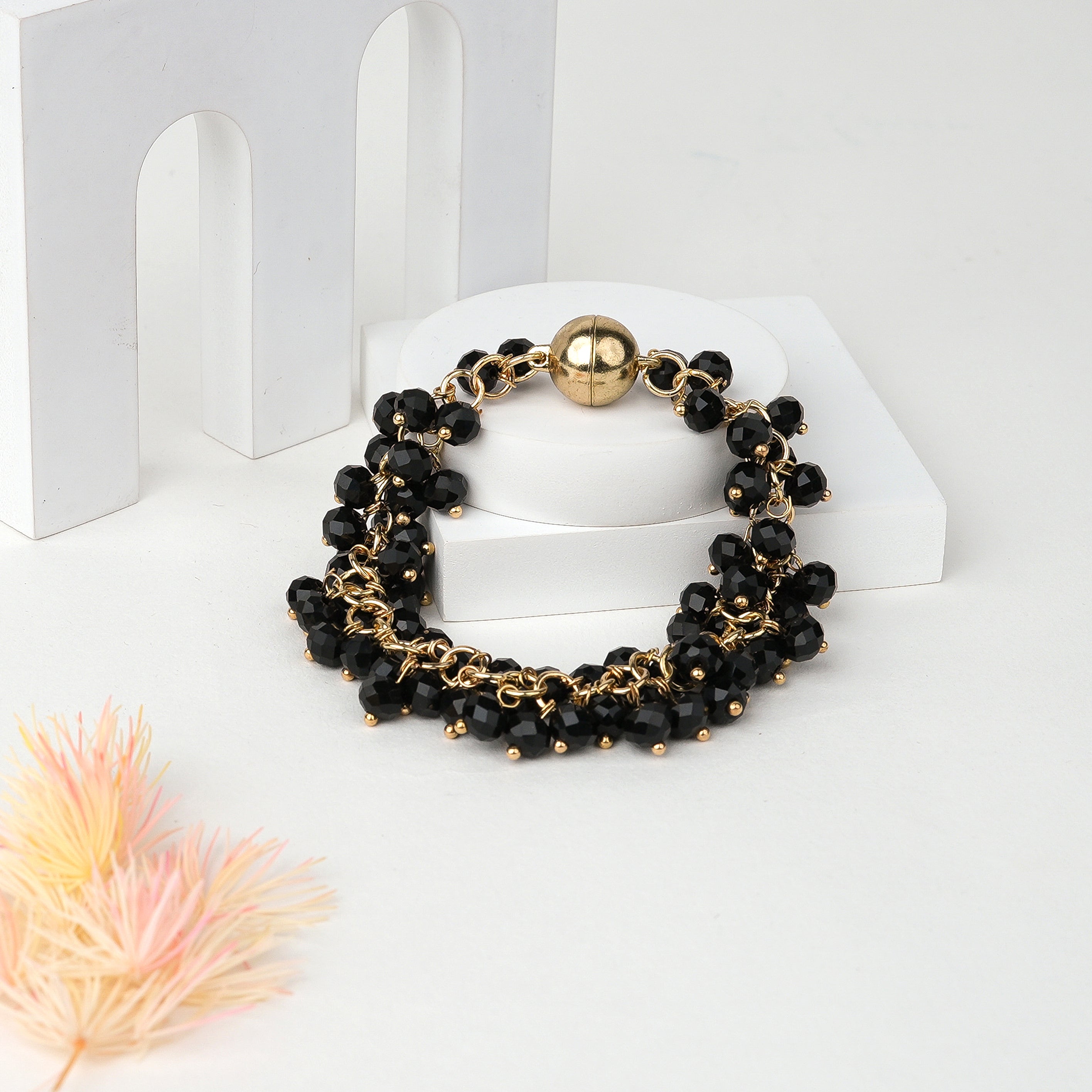 Gold Magnetic Lock Bracelet