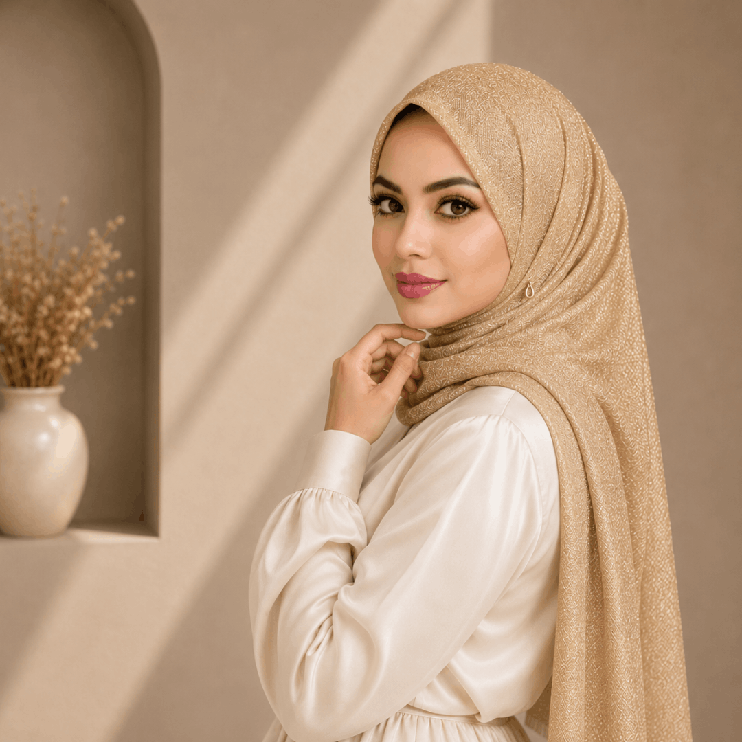 Cotton Shimmer Hijab