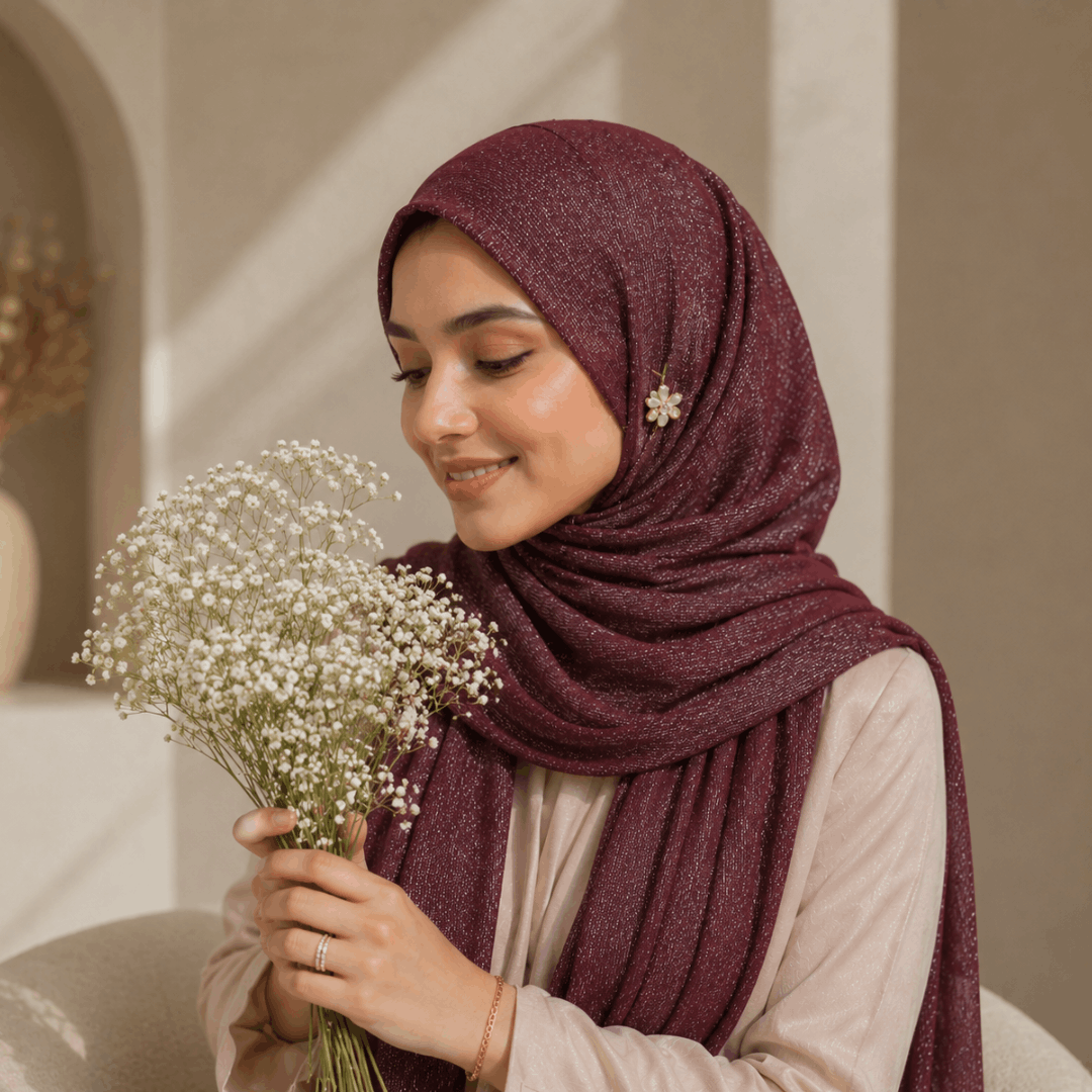 Cotton Shimmer Hijab