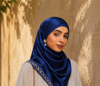 Mirror Work Satin Hijab