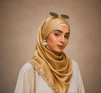 Mirror Work Satin Hijab