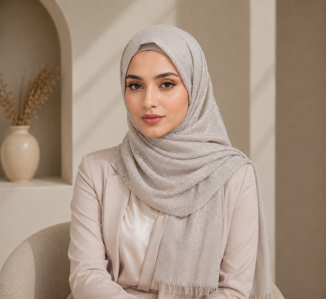 Cotton Shimmer Hijab