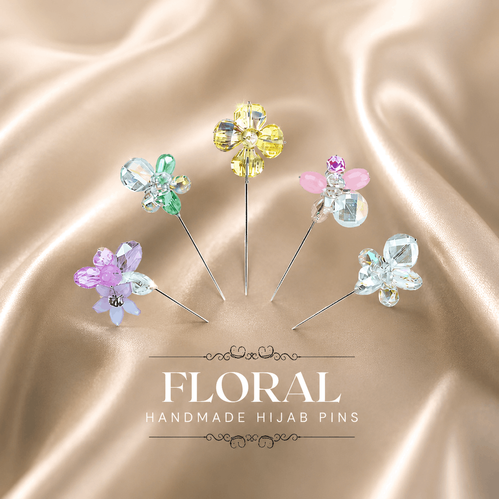 Handmade Floral Hijab Pins