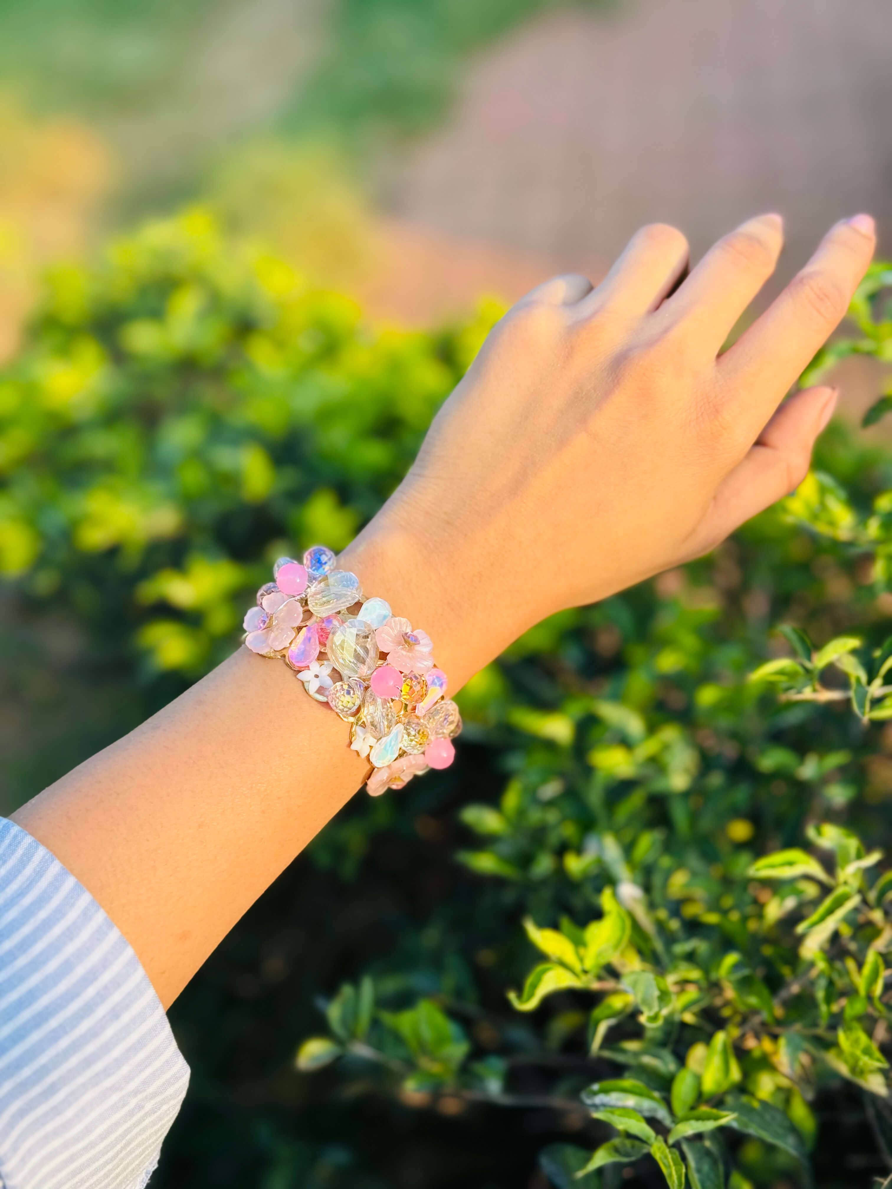 Handmade Crystal Kada