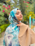 Pure Chiffon Blue Stole
