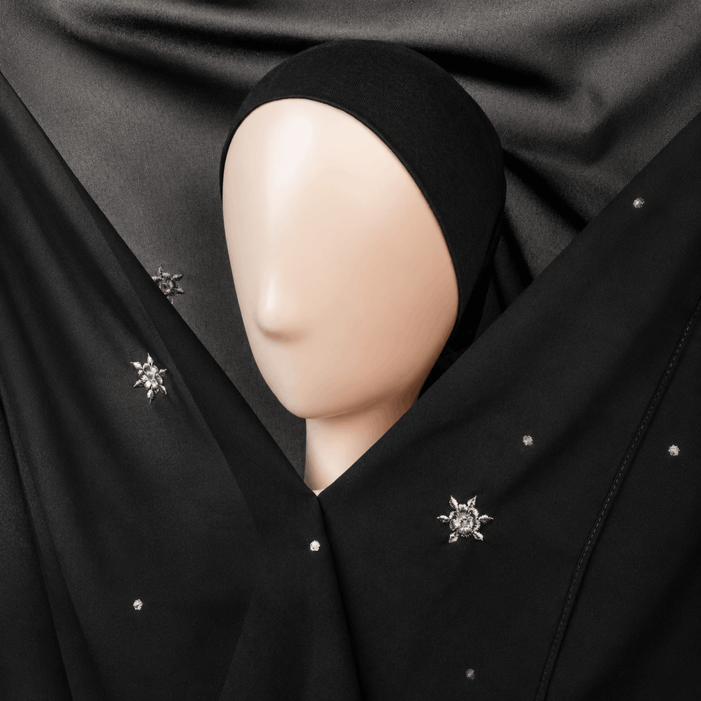 Instant Embroidered Georgette Hijab