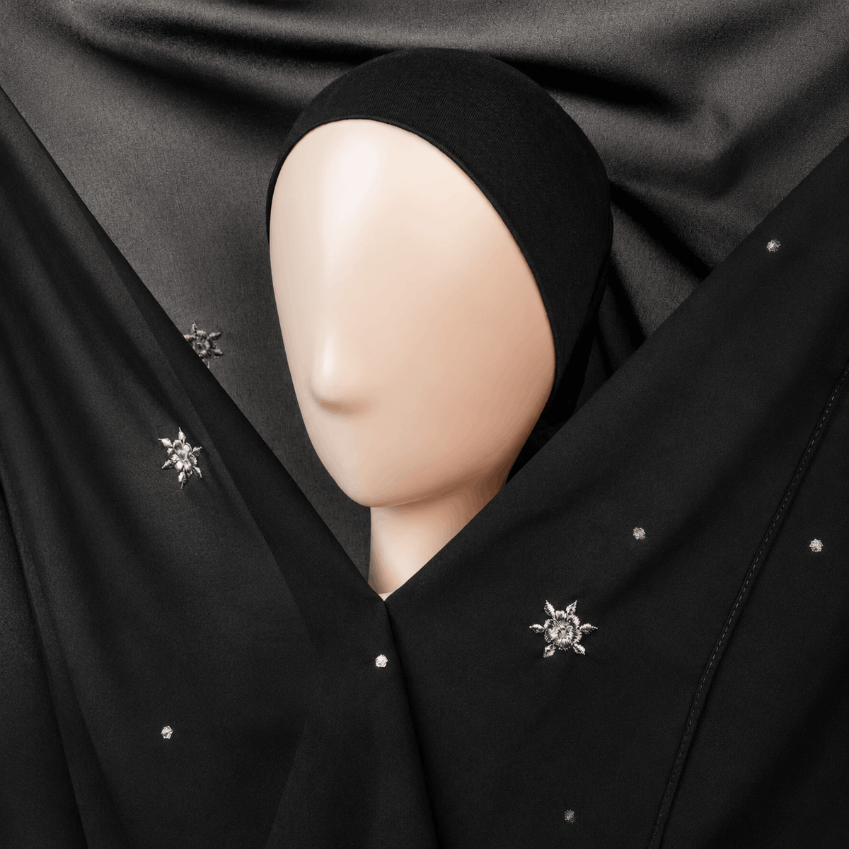 Instant Embroidered Georgette Hijab