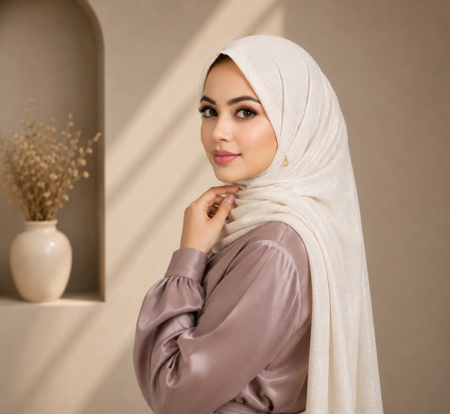 Cotton Shimmer Hijab