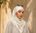 Mirror Work Satin Hijab
