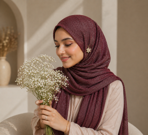 Cotton Shimmer Hijab