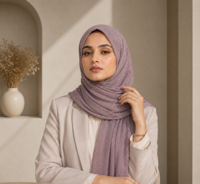 Cotton Shimmer Hijab