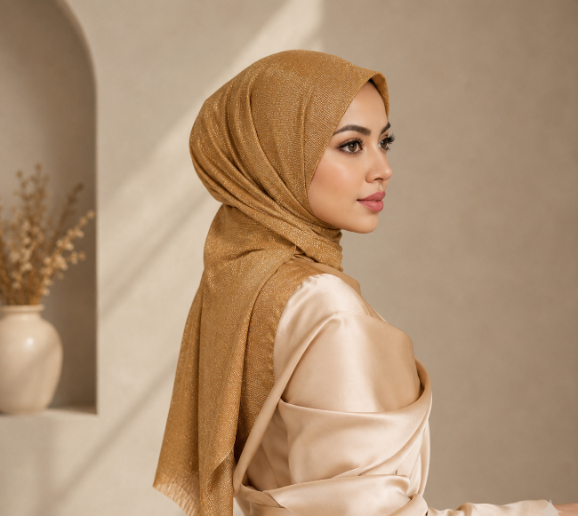 Cotton Shimmer Hijab