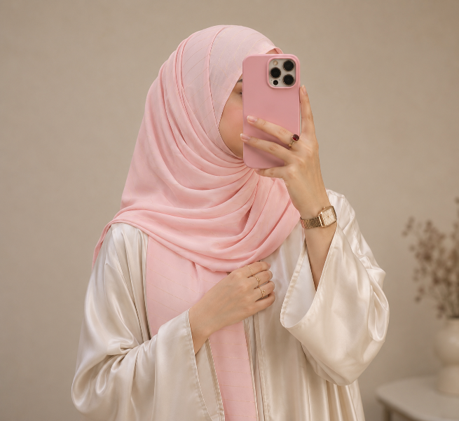 Pre-Stitched Instant UAE Chiffon Hijab