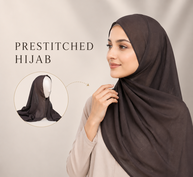 Pre-Stitched Instant UAE Chiffon Hijab