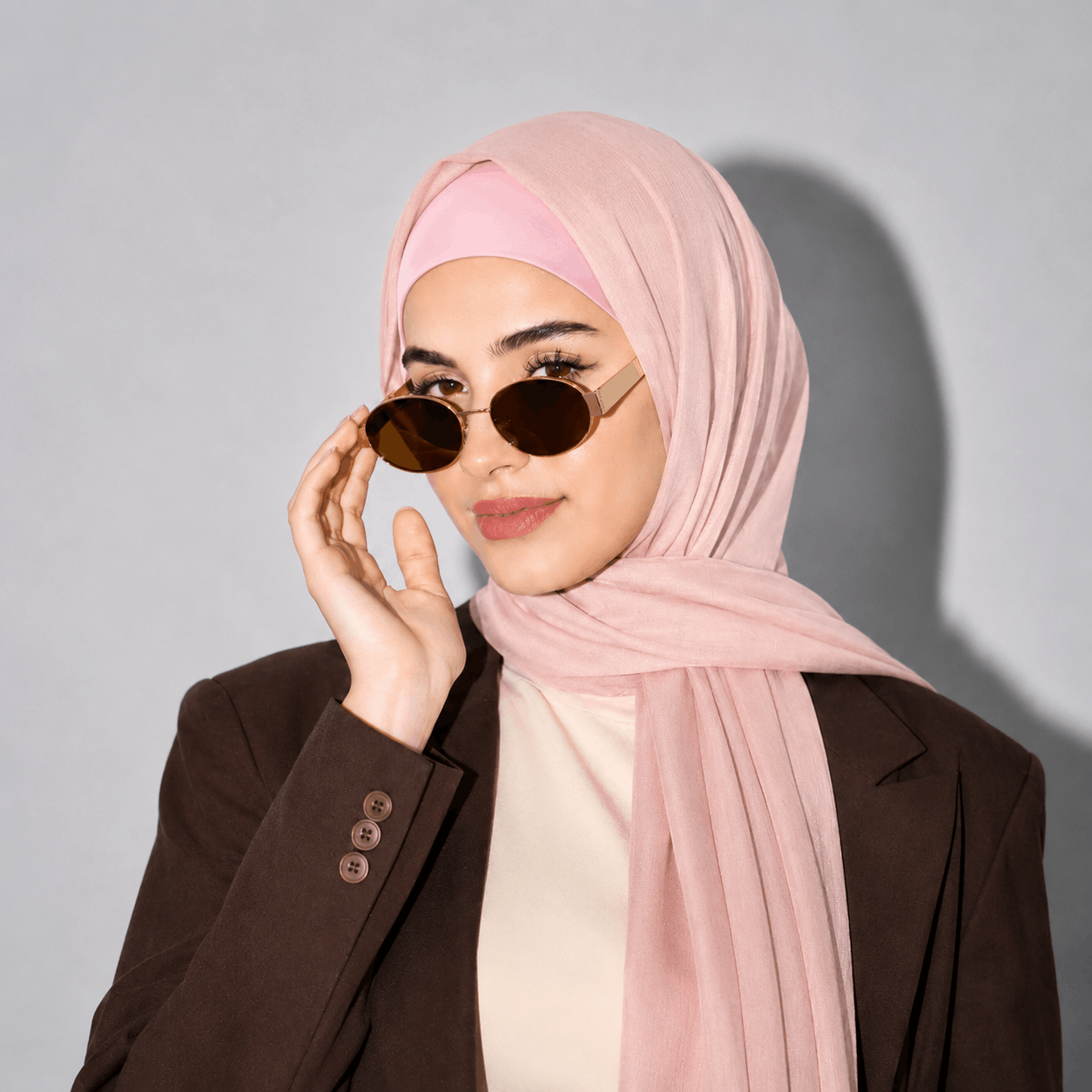 UAE Chiffon Hijab (attached under-cap)