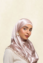 Mirror Work Satin Hijab