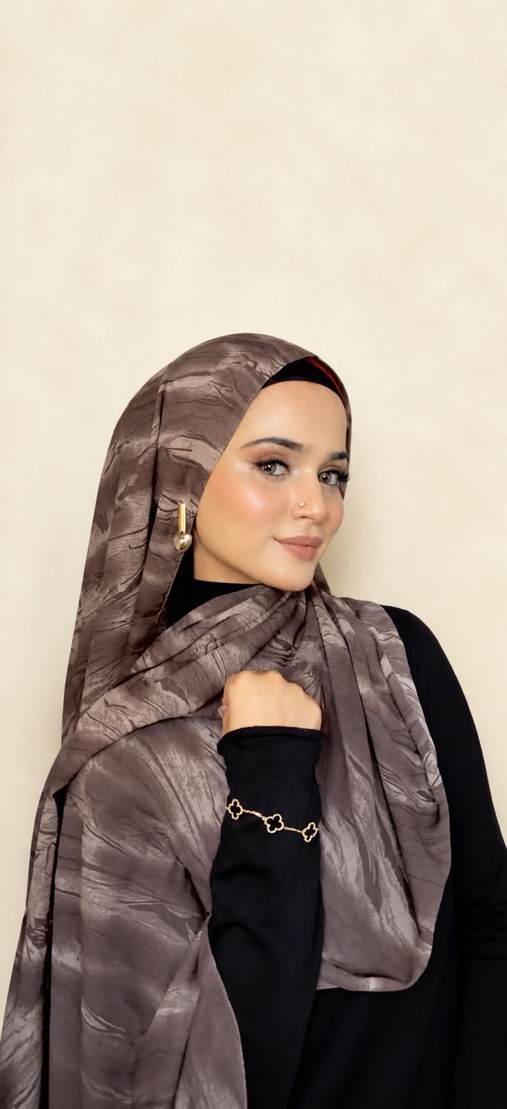 UAE Marble Chiffon Hijab