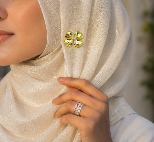 Handmade Floral Hijab Pins
