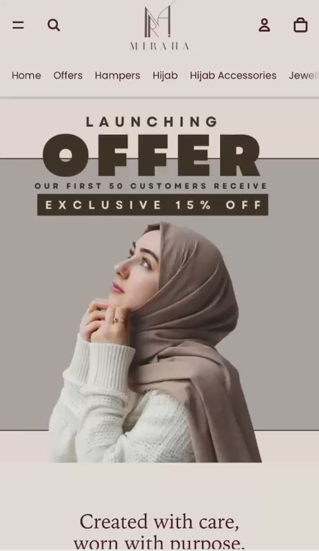 Customizable Hijab Gift Basket Packaging